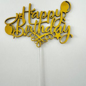 TOPPER HAPPY BIRTHDAY (trupán)