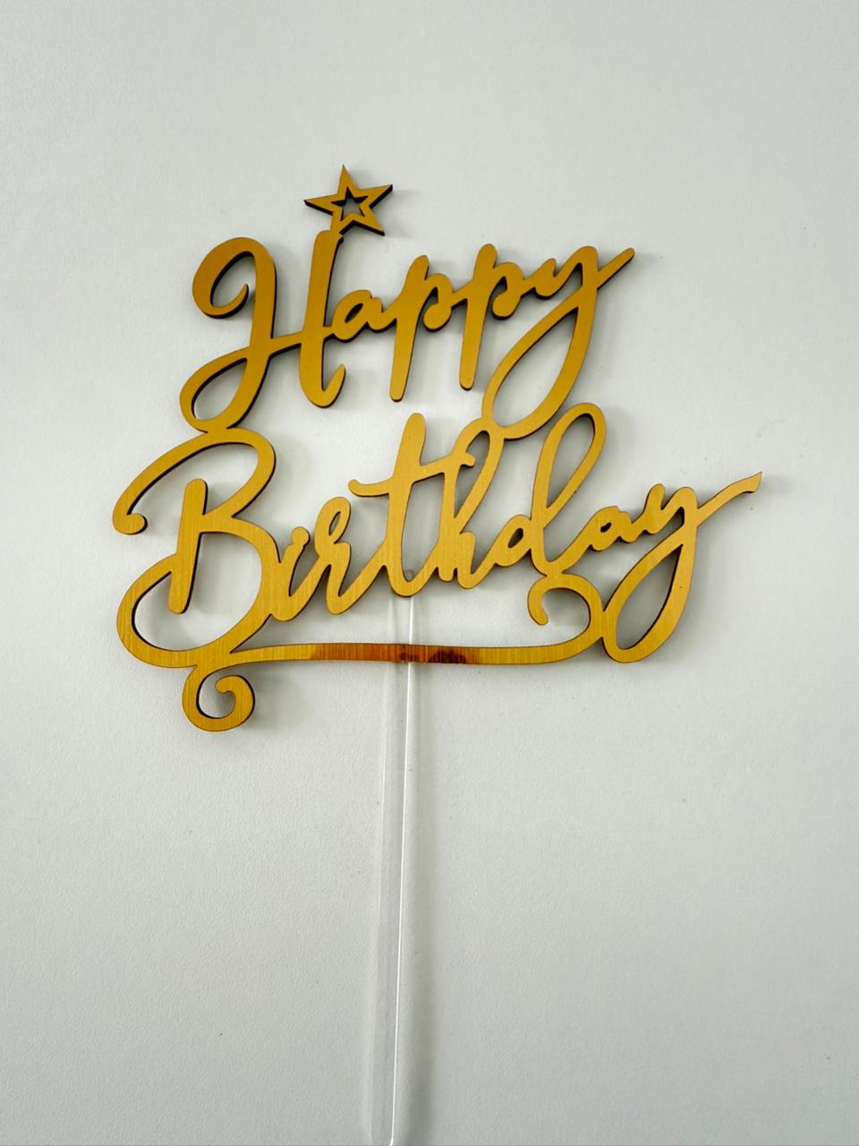 TOPPER HAPPY BIRTHDAY (trupán)