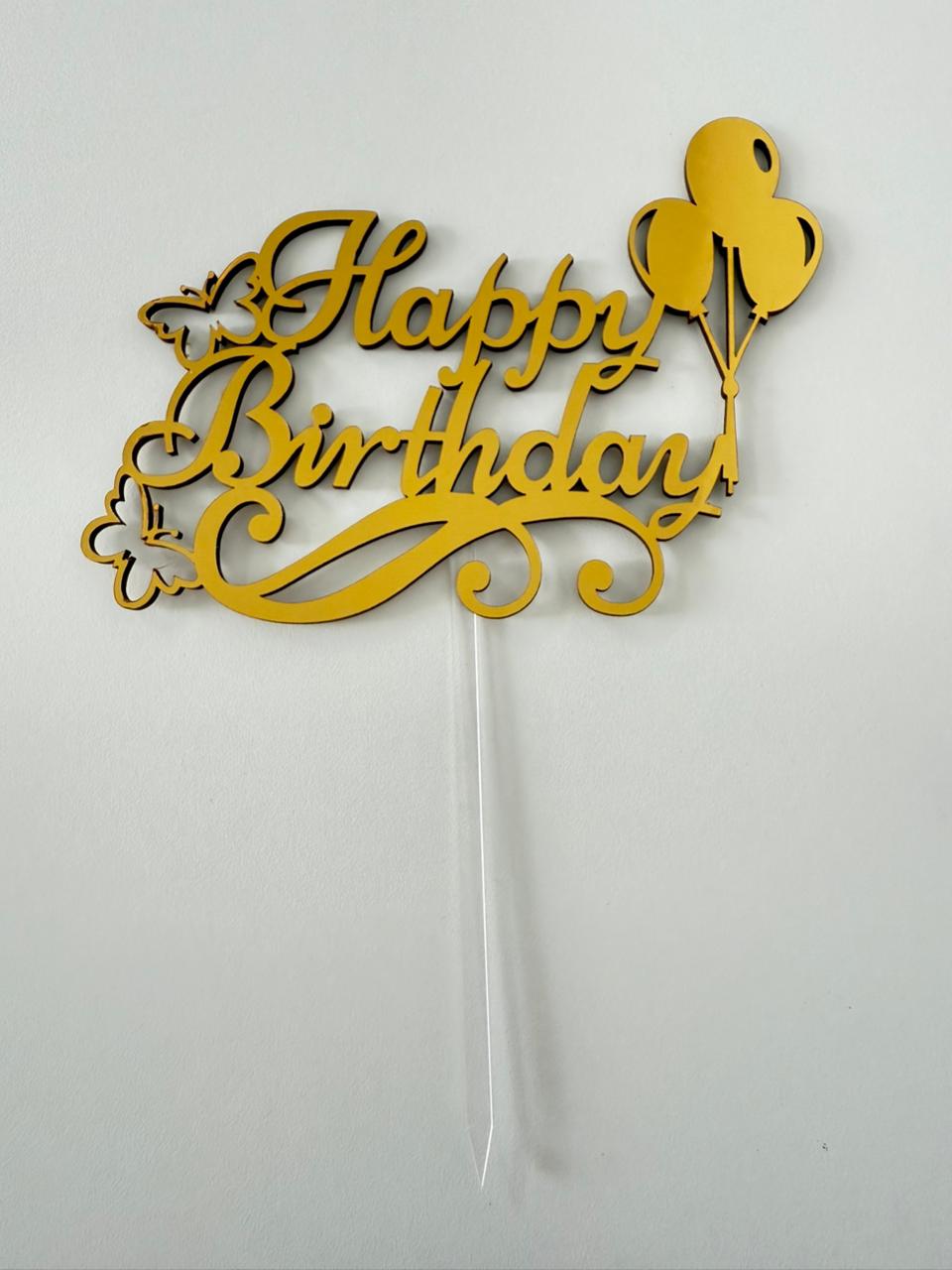 TOPPER HAPPY BIRTHDAY (trupán)