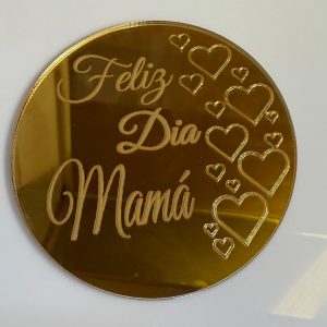 TOPPER GRABADO DEL DÍA DE LA MADRE (acrílico) 🌹