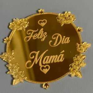 TOPPER GRABADO DEL DÍA DE LA MADRE (acrílico ) 🌹