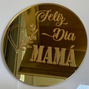 TOPPER GRABADO DEL DÍA DE LA MADRE (acrílico) 🌹