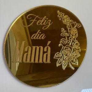TOPPER GRABADO DEL DÍA DE LA MADRE (acrílico) 🌹