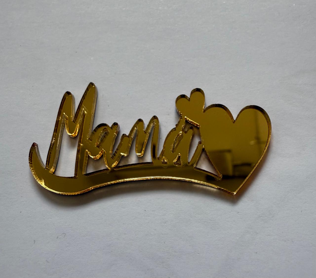 MINI TOPPER DÍA DE LA MADRE (Acrílico para cupcakes) ✨