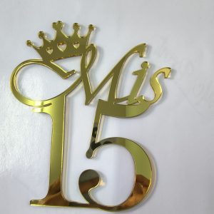 TOPPER 15 AÑOS (acrílico)