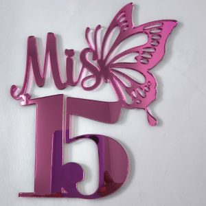 TOPPER 15 AÑOS (acrílico)