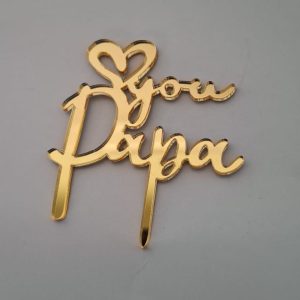 MINI TOPPER DÍA DEL PADRE (Acrílico para cupcakes) ✨