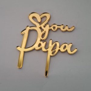 MINI TOPPER DÍA DEL PADRE (Acrílico para cupcakes) ✨